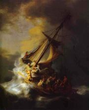 Haga click para ver la imagen ampliada christ in the storm on the lake of galilee.jpg